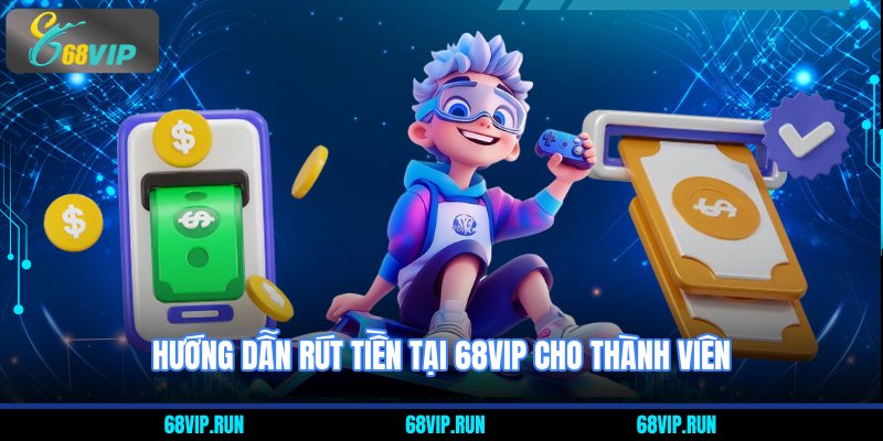 Hướng Dẫn Rút Tiền Tại 68VIP cho thành viên